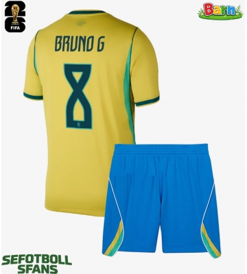 Brasilien Bruno Guimaraes #8 Hemmaställ Barn VM 2026 Kortärmad (+ Korta byxor)